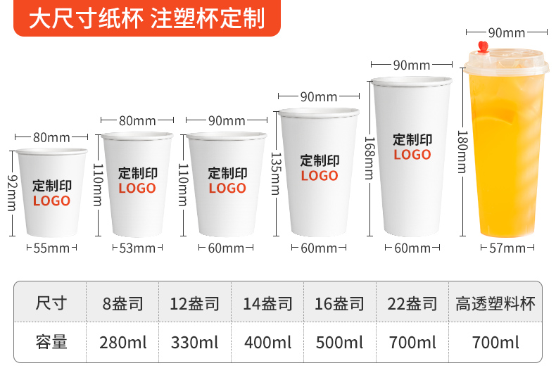 商用加厚水杯定制