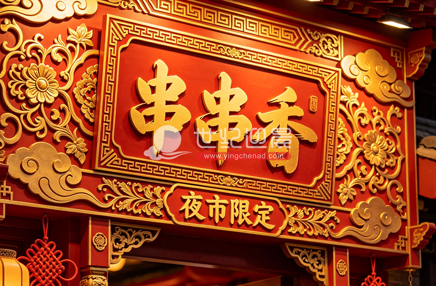 夜市串串门头怎么设计？