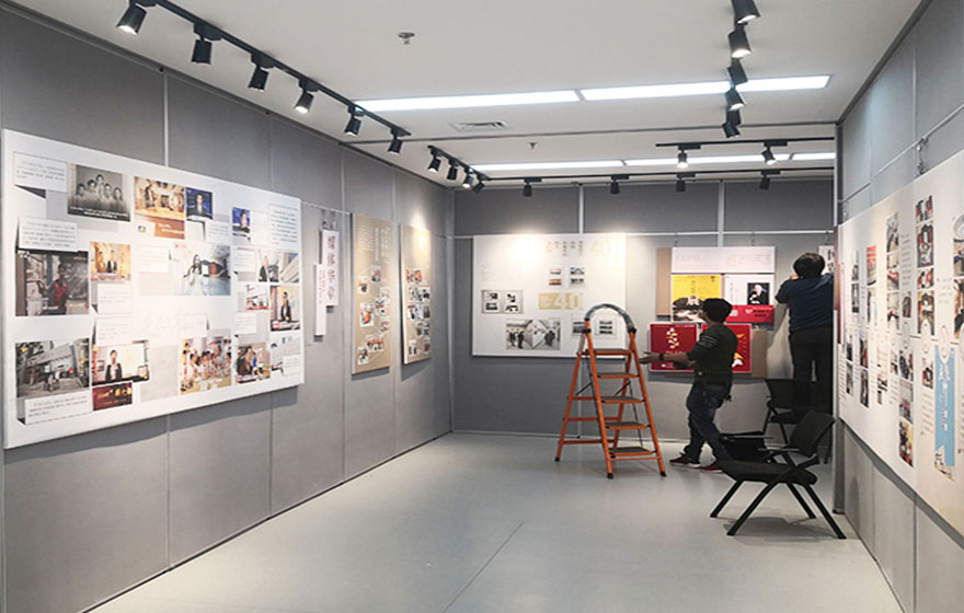 展馆美工安装实景拍摄